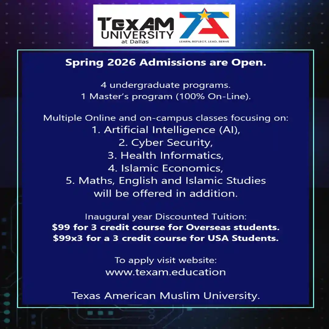 Admission Open, Spring 2026